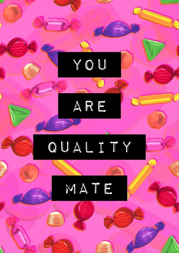 Quality Friends - Appreciation Card - Thank You - I Love You created by davidhydefierce