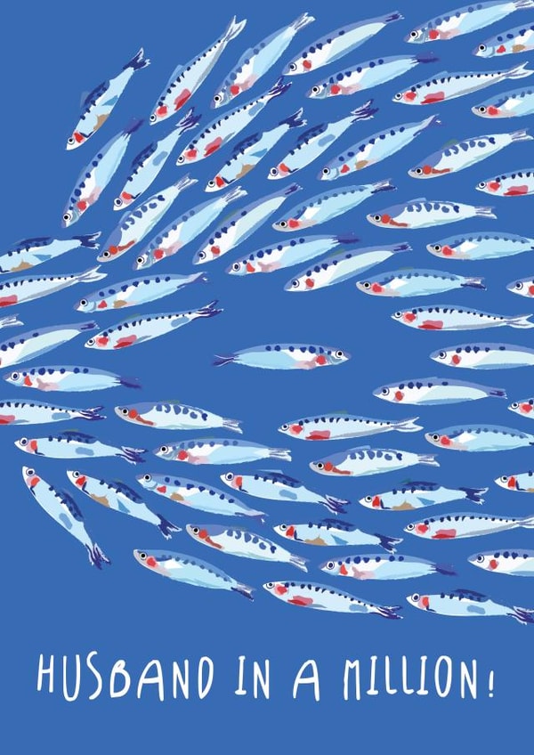 Cute Anniversary Card - Husband In A Million created by Vicki Nelli