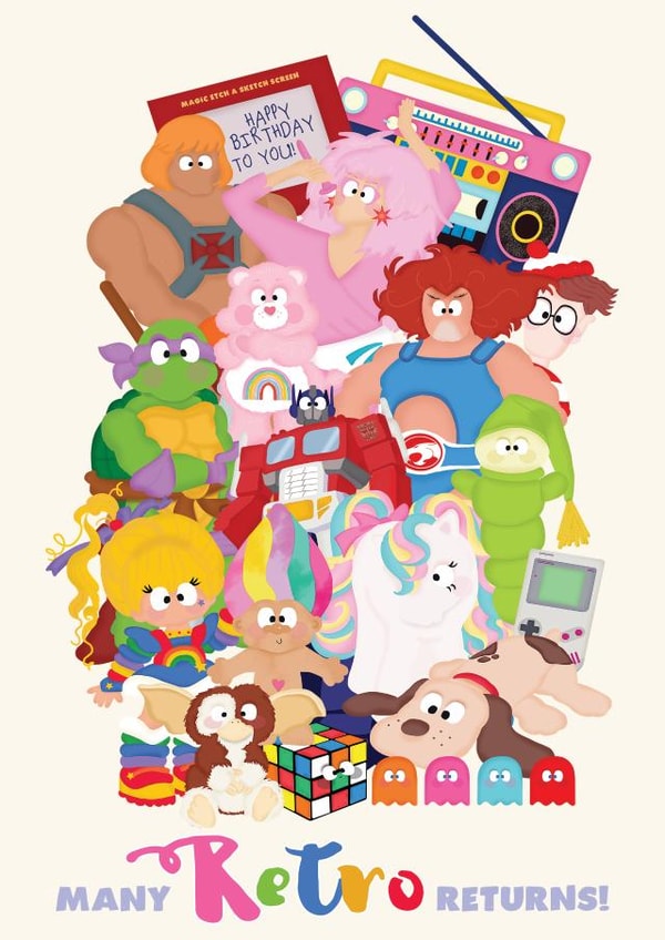 80s Baby Birthday Card created by Athelea Grey