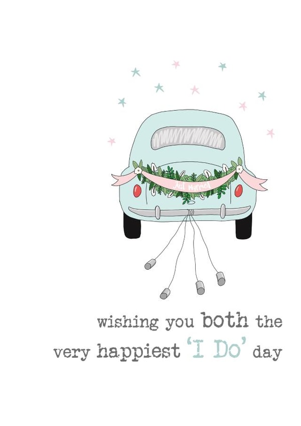 Pretty Wedding Card - Happiest I Do Day created by Dandelion Stationery