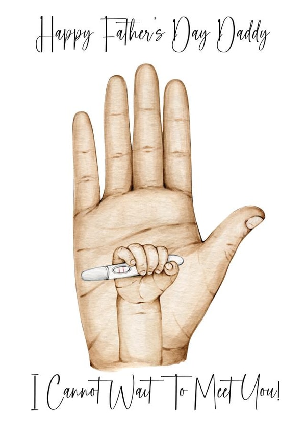 Heartfelt Father's Day Card - Can't Wait to Meet You created by The Monochrome Bow