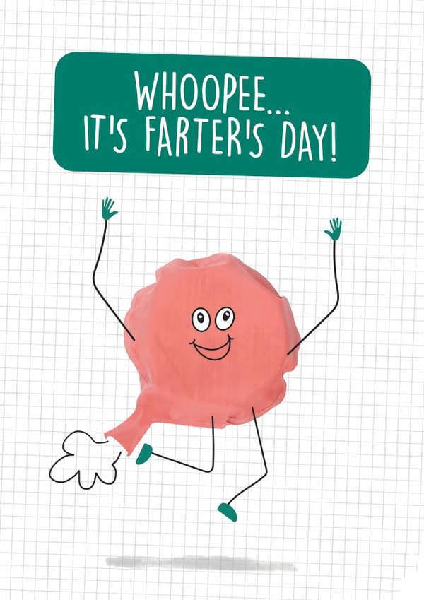Funny Whoopee Farter's day Card - Whoopee cushion fart - Punny Father's Day created by Quitting Hollywood