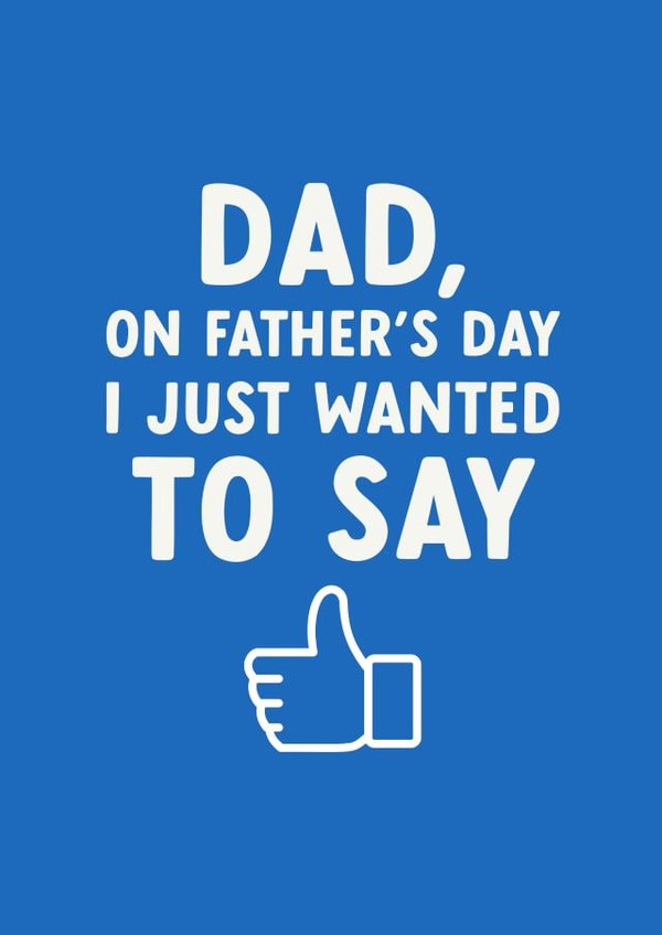 Funny Father's Day card - Thumbs Up created by The Cake Thief
