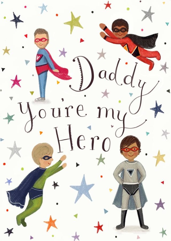Hero Daddy Card created by Love Lucy Illustration