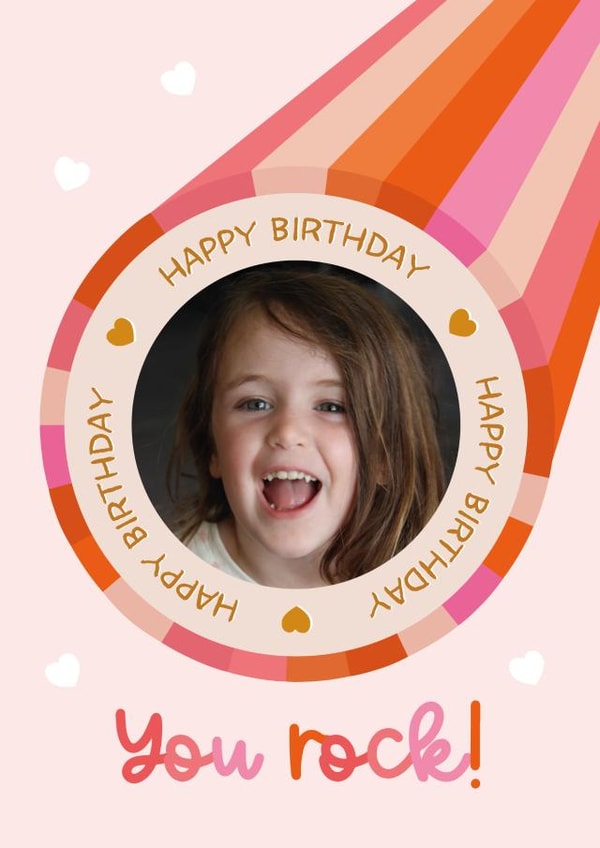 Cute Birthday Card - You Rock! created by The Pattern Press
