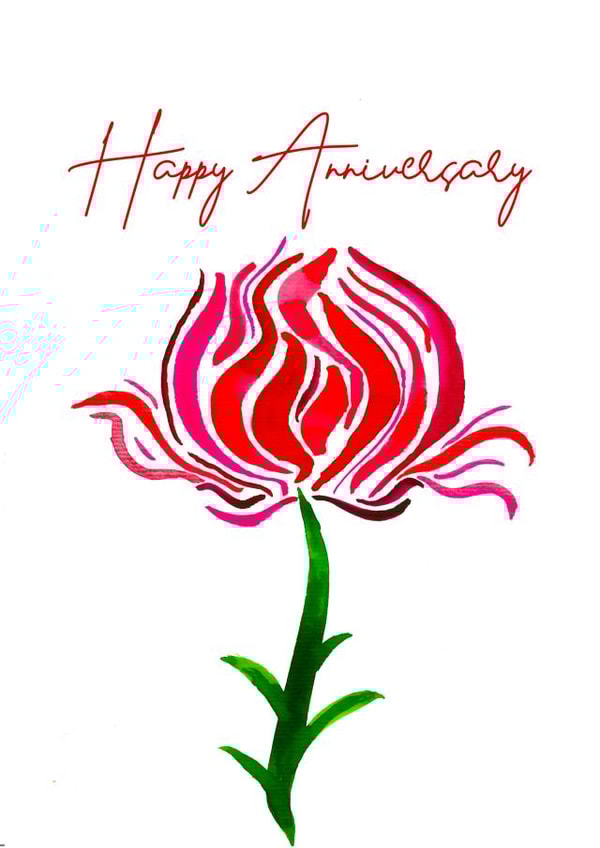 Cute floral Anniversary Card created by Iesha Lena