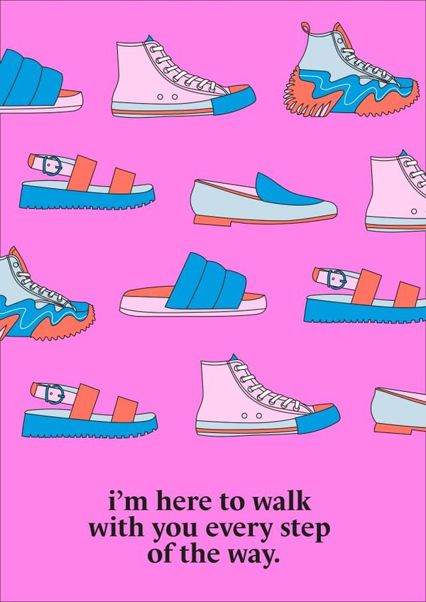 Fearne Cotton's Happy Place Card - Walk Every Step of the Way created by Happy Place