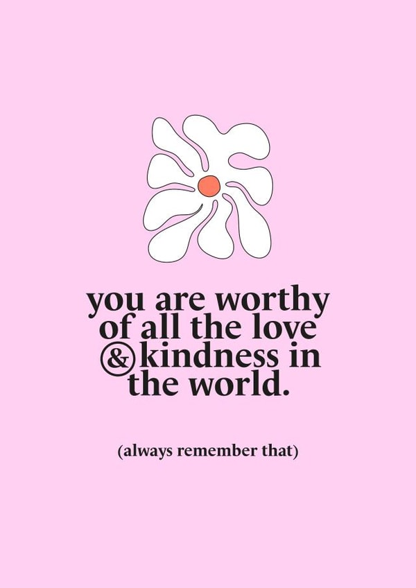 Fearne Cotton's Happy Place Card - You Are Worthy created by Happy Place