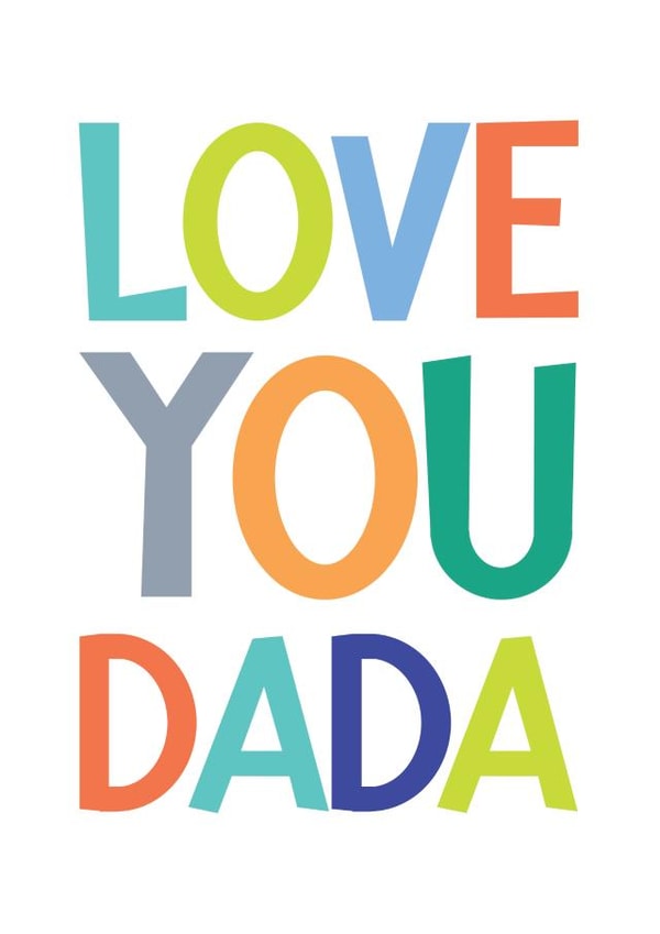 Father's Day Card - Love You Dada created by Studio 9