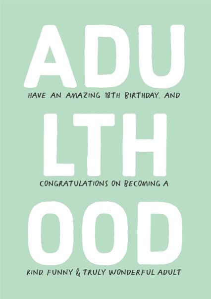 Heartfelt Birthday Card - 18th - Adulthood | thortful