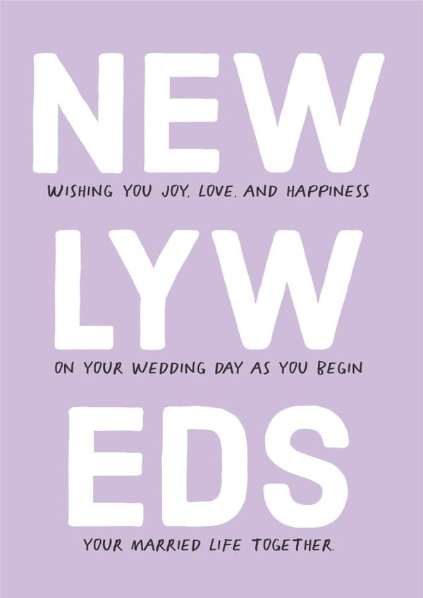 Newlyweds - Wedding Card created by Poppy Lane