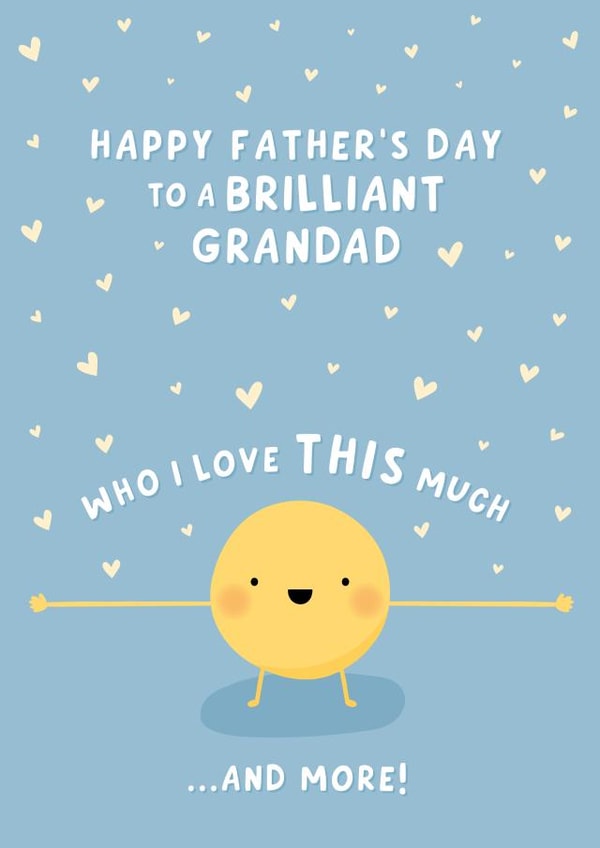 Cute Father's Day Card - Brilliant Grandad created by Macie Dot Doodles