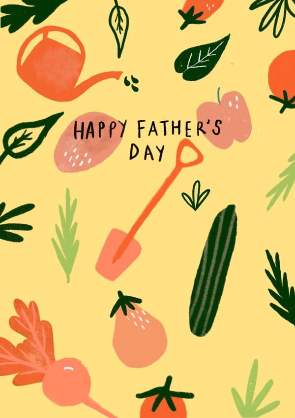 Happy Father's Day - Allotment Dad created by Rachael Powick