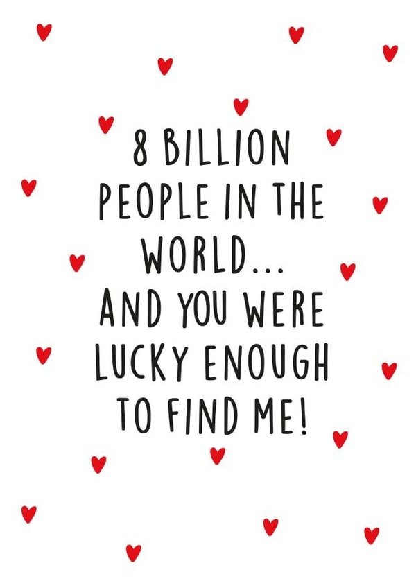 Funny Anniversary card for girlfriend, wife, husband, boyfriend, partner, lover created by Kind of Simple Designs