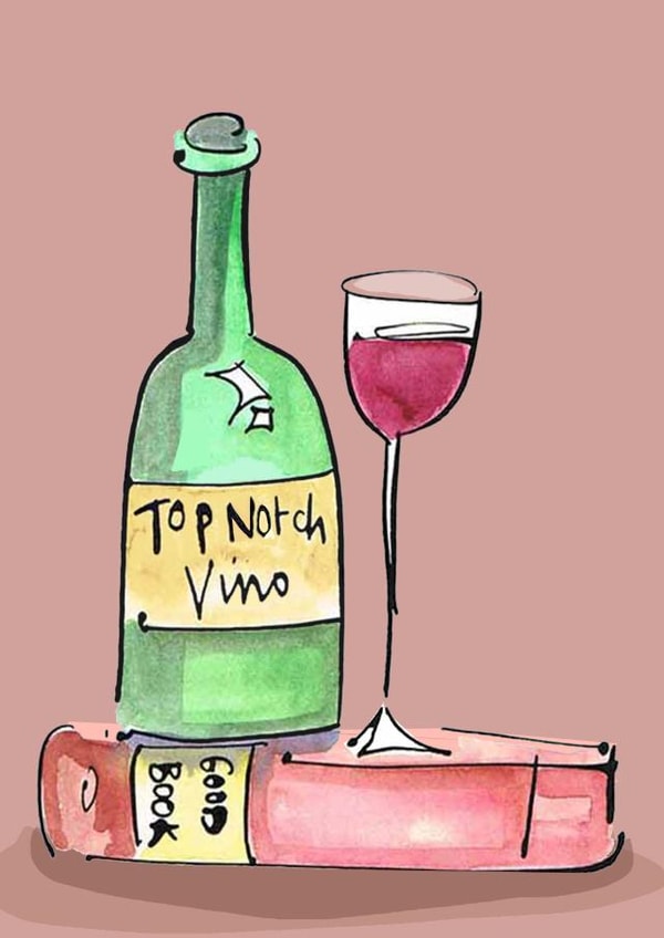 Top notch vino and a good book the perfect match! created by Higgledy Prints