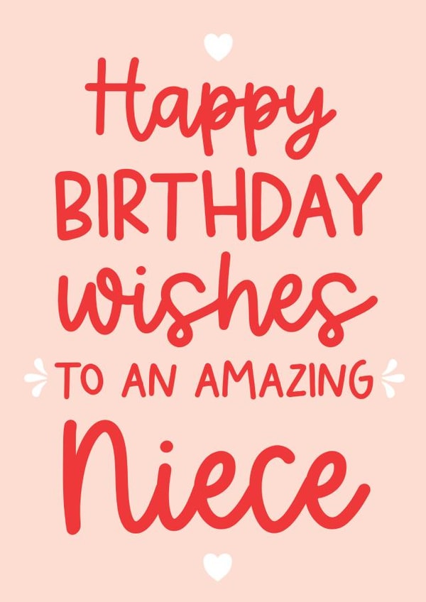 Cute Birthday Card - Amazing Niece created by Word Up Creative