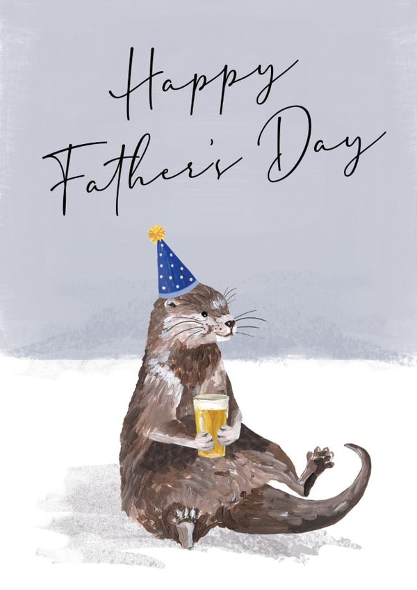 Cute Father's Day Card - Otter created by Making Meadows Ltd