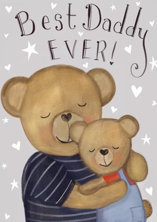 Cute Father's Day Card - Best Daddy Ever created by Love Lucy Illustration