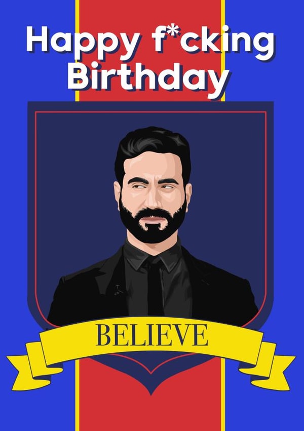 Roy Kent Ted Lasso Birthday card created by Ped Designs