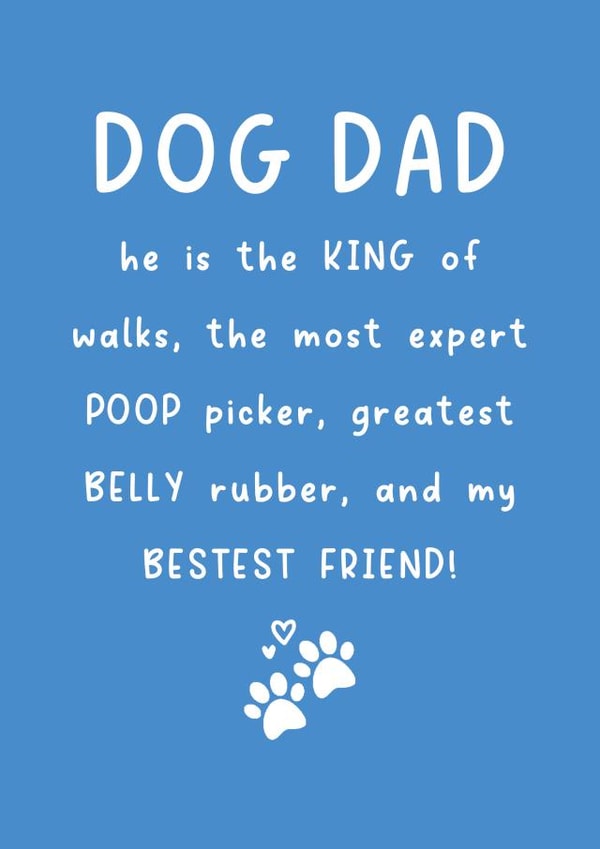 Cute Father's Day Card - Dog Dad created by Creationery