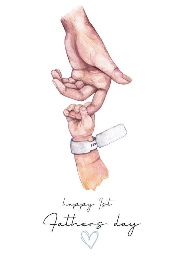 Cute first fathers day card created by Ruby and Ophelia