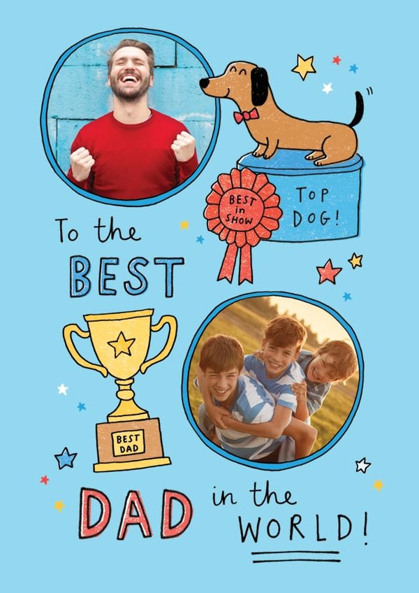 Cute Father's Day Card - Best Dad in the World created by Jenny Seddon
