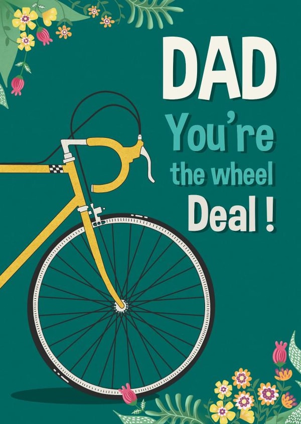 Cute Father’s Day card - Wheel Deal created by Kasia Cards