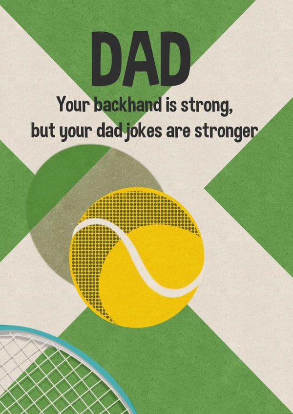 Pretty Father’s Day Card - Tennis created by Kasia Cards