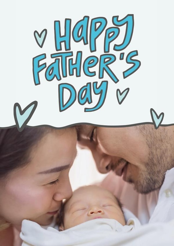 Father's Day Love  Personalised Photo Card 45532 created by Superlush Cards
