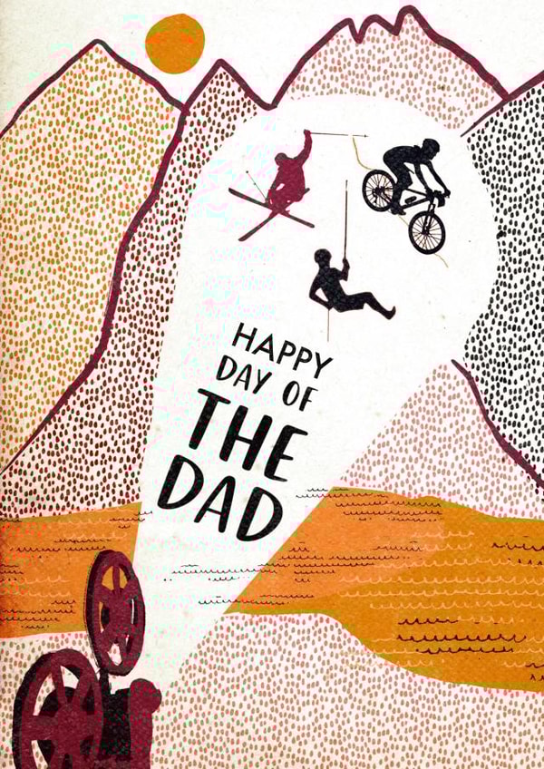 Adventure sport card for Dad on Father's Day created by Richard Scott