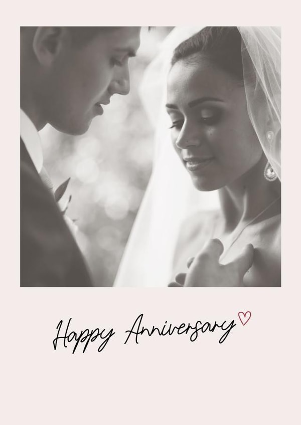 Cute Anniversary Card - Simple Heart created by thortful