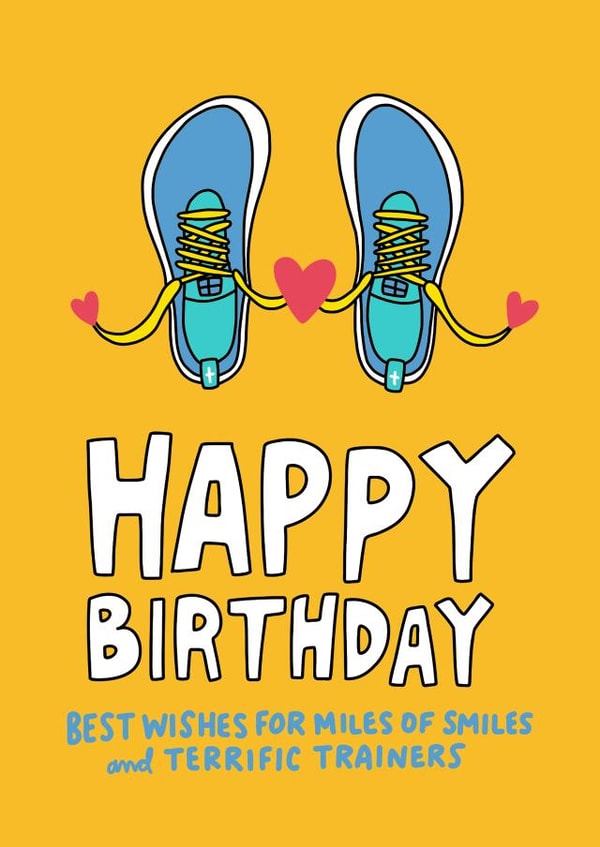Happy Birthday Runner - Running Birthday Card created by Angela Chick