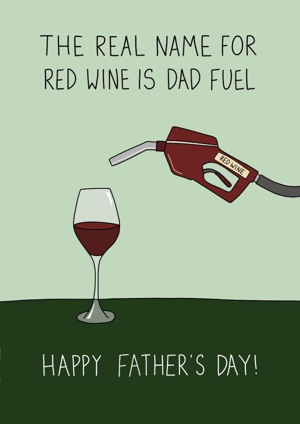 Red Wine - Dad Fuel - Father's Day Card created by Becky Wood