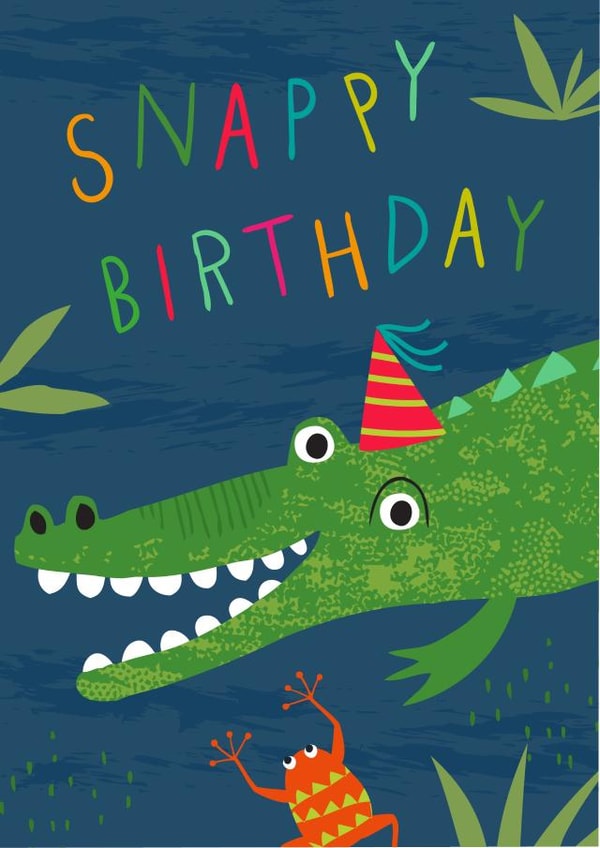 Cute Birthday Card - Snappy Birthday created by Pablo and Pickle Studio
