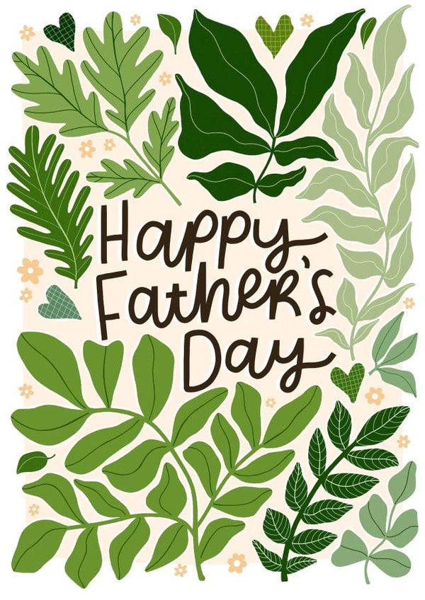 Pretty Father's Day Card - Garden - Leafy created by Leaf Lane Studio
