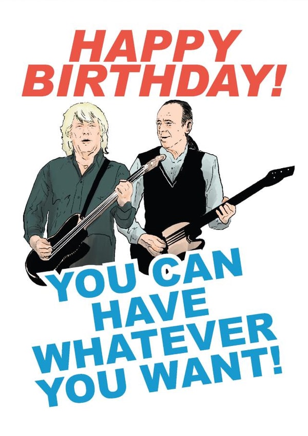 The perfect card for that old rocker in your life! created by The Birthday Songs