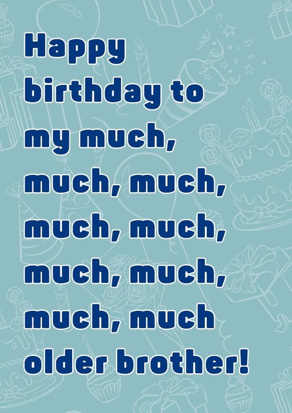 Funny Brother Birthday Card created by Cheeky Card Co