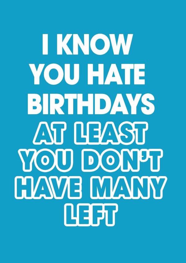 funny birthday card - for family or friend -  old age created by Pink + Pip