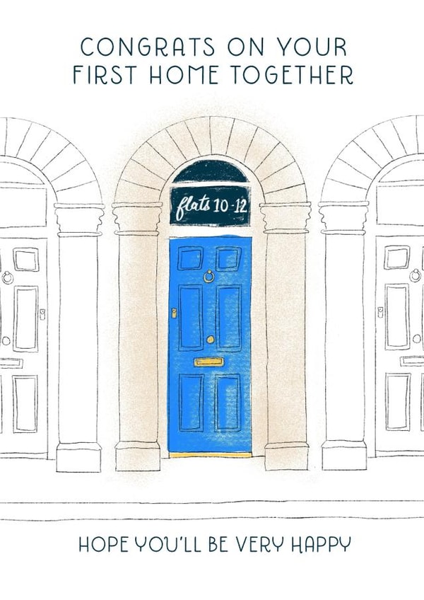 Pretty New Home Card - First House Together created by patternmuse