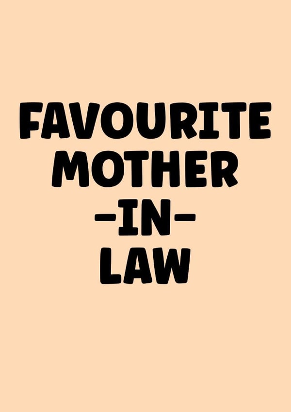 Funny birthday card for your favourite Mother-in-Law created by Prints With Personality