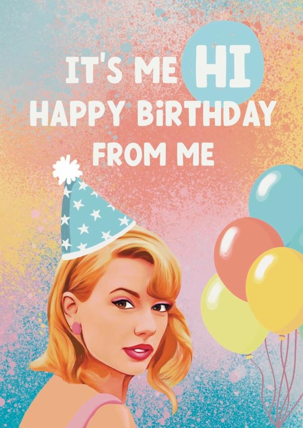 Celebrity Birthday Card - Taylor Swift - Anti Hero created by Giddy Kipper