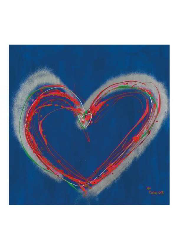 Heart Painting Card - Falling in Love created by Cate Mackenzie