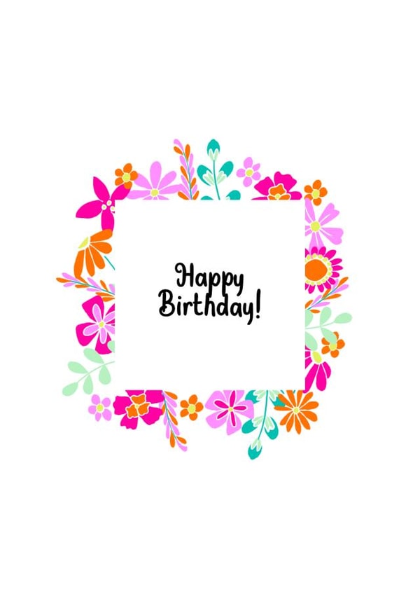 Cute Colourful Floral Birthday Card for Mum, Nan, Friend, Auntie or Sister created by Rebecca Stevens