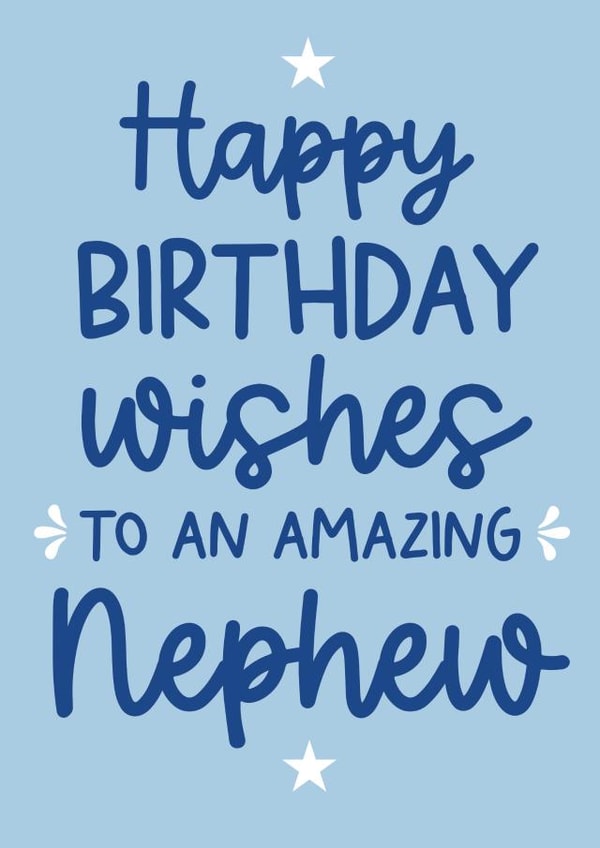 Birthday Card - Amazing Nephew created by Word Up Creative