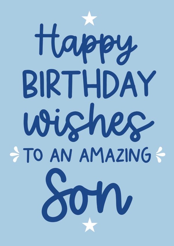 Birthday Card - Amazing Son created by Word Up Creative