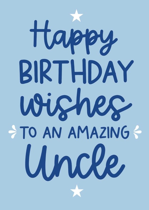 Birthday Card - Amazing Uncle created by Word Up Creative