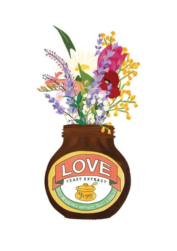 Cute Love Card For Someone Special - Love Yeast Extract - Love or Hate Card created by P