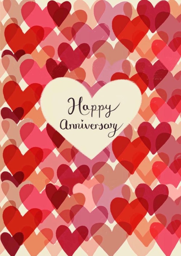 Hearts Anniversary Card created by Love Lucy Illustration