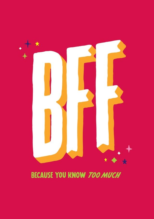 Fun Friendship Card - BFF created by Unknown Ink