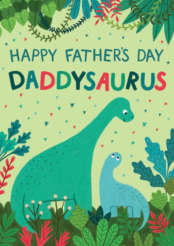 Cute Father's Day Card - Daddysaurus created by Pear Tree Press